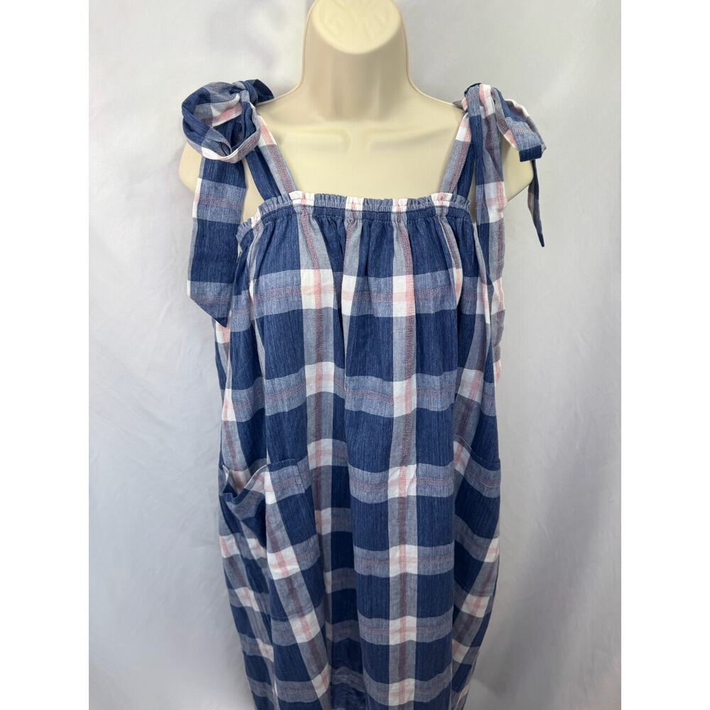 NWT - Maternity HATCH The Alexia Dress in Blueberry Plaid